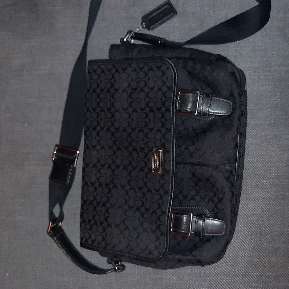 Black Coach crosbody bag